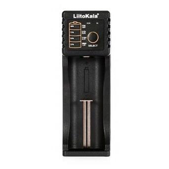 Зарядний пристрій для акумуляторів LiitoKala 1 Slot LED дисплей USB 3.7VLion/3.2VLi-Fe/1.2VNIHM/26650/ (Lii-100B) фото №1
