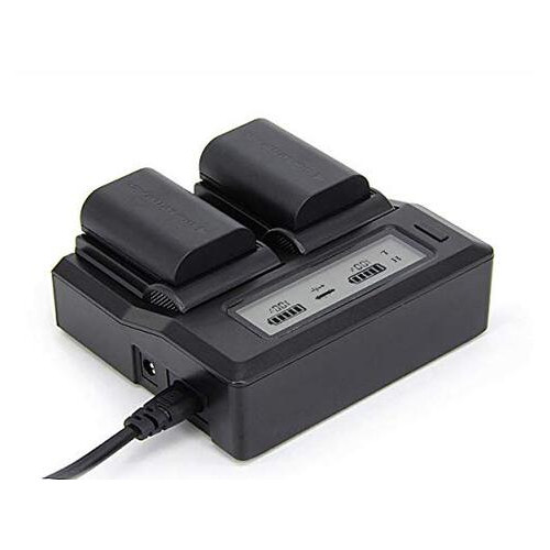 Зарядний пристрій LCD-USB dual charger (Ruibo brand) for LP-E6 фото №2