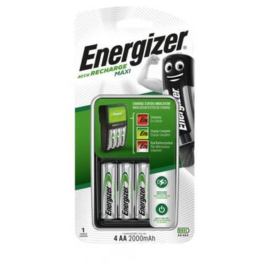 Універсальне ЗУ Energizer Maxi Charger (NH15-2000) + 4x2000mAh, AA/AAA, LED індикатор, 2 канали, Blister фото №1