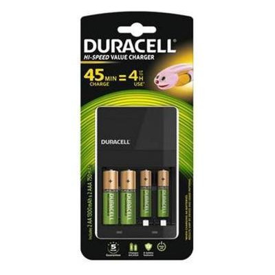Зарядний пристрій для акумуляторів Duracell CEF14 2 rechar AA1300mAh 2 rechar AAA750mAh (5004990) фото №1