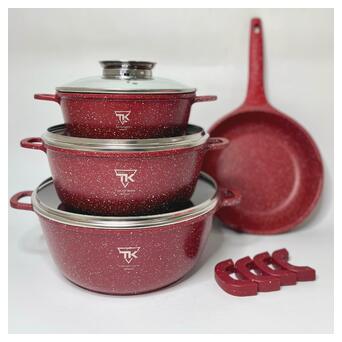 Набір посуду XPRO TK-00076 червоний (24752-TK00076_1795) фото №5