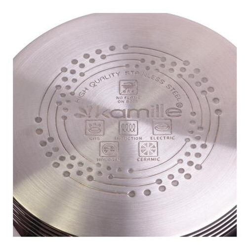 Набор посуды Kamille 5 x 6.5 x 8л 3 шт (5805) фото №6