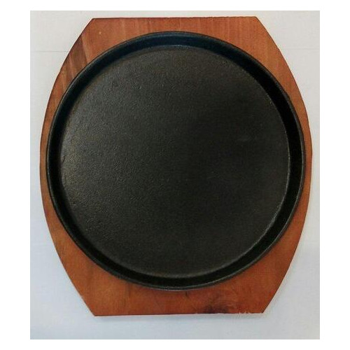 Сковорода чавунна на дерев'яній підставці Empire EM-9934-1 20 см фото №1
