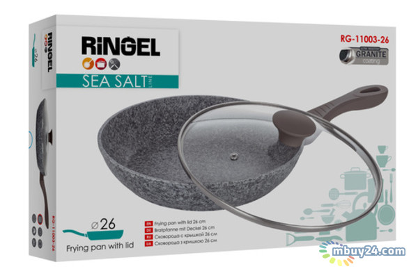 Сковорода RingelL Sea Salt 26 см с/крышкой (RG-11003-26) фото №5