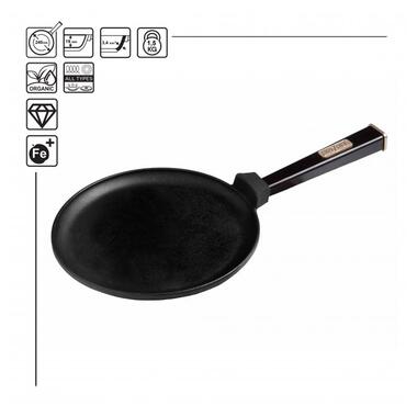 Сковорода Brizoll Optima Black для млинців 240х15 (O2415-P1) фото №2