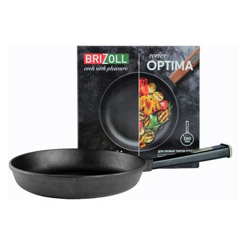 Сковорода Brizoll Optima-Black O2840-P1 фото №3