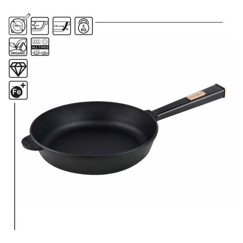 Сковорода Brizoll Optima-Black O2860-P1 фото №2