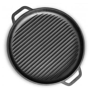 Кришка-сковорода гриль Brizoll чавунна 400мм (A400GKS) фото №3
