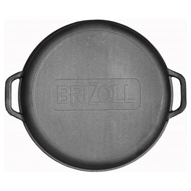 Кришка-сковорода гриль Brizoll чавунна 400мм (A400GKS) фото №2