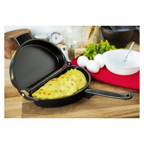 Двойная сковорода для омлета антипригарная Folding Omelette Pan фото №1