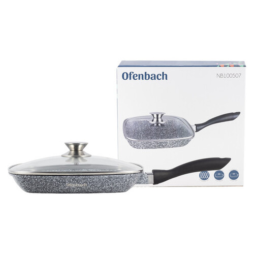 Сковорода-гриль Ofenbach KM-100507 28 см із кришкою фото №7
