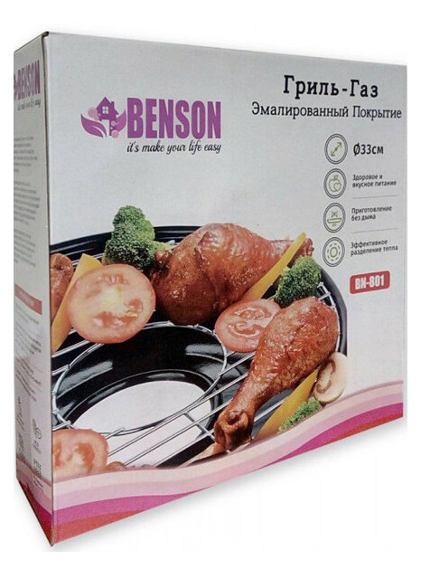 Сковорода гриль-газ Benson BN-801 (optb_007289) фото №2