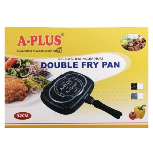 Сковорода для гриля двойная A-Plus Double Pan Fp-1502 32 см фото №1
