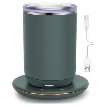 Термокухоль з підтримкою температури Temperature Control Smart Mug 320 мл Dark Green фото №1