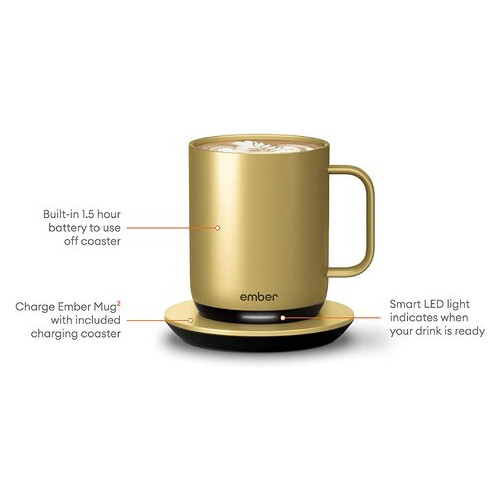 Розумна чашка Ember Temperature Control 300 мл 2 покоління Gold фото №3