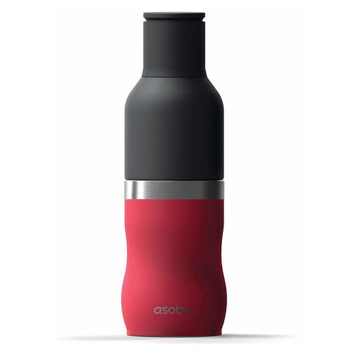 Термоконтейнер для банок та пляшок Asobu Frosty Drink Stainless Steel Red фото №1
