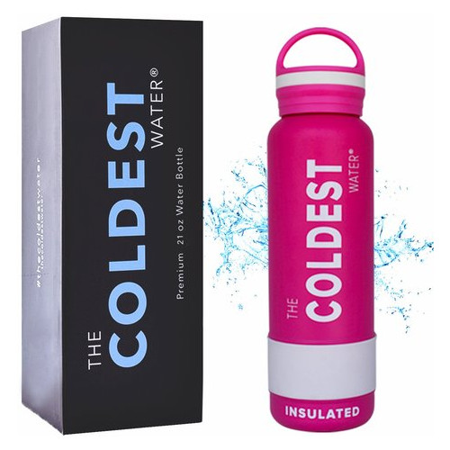 Термобутилка The Coldest Water Stainless Steel Ice Cold 600ml Athletic Pink фото №1