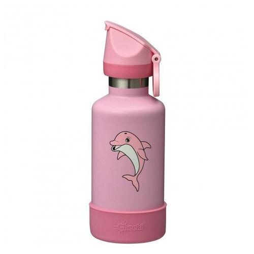 Термопляшка Cheeki Insulated Kids 400 ml Dolphin Pink (1075-KIB40DP1) фото №1