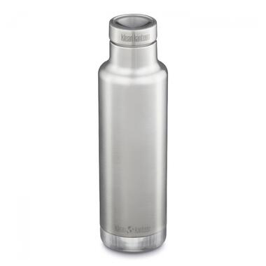 Термопляшка Klean Kanteen Insulated Classic Pour Through Cap 750 мл Brushed Stainless (1009479) фото №1