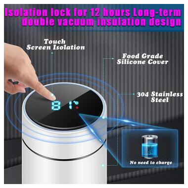 Термос XPRO 500 ml красный (234560622_186) фото №6