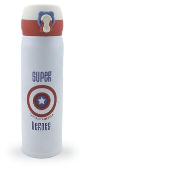 Термокухоль для дітей супергерої Капітан Америка 500мл (Н-238) фото №1