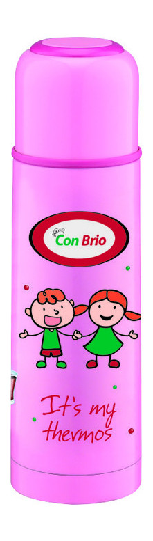Вакуумний дитячий термос 500мл Con Brio СВ-345 рожевий фото №1