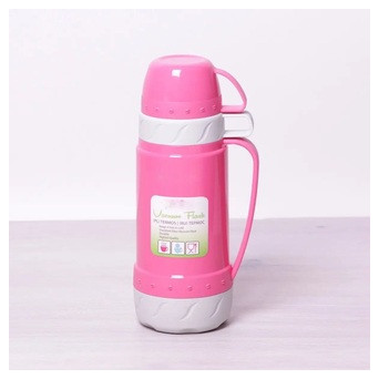 Термос питний з двома чашками Frico FRU-270-Pink 1800 мл рожевий фото №1
