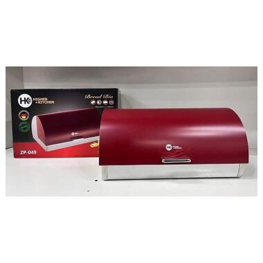 Хлебница Zepline ZP-049 из нержавеющей стали (красная) (42936-ZP-049R_812) фото №4