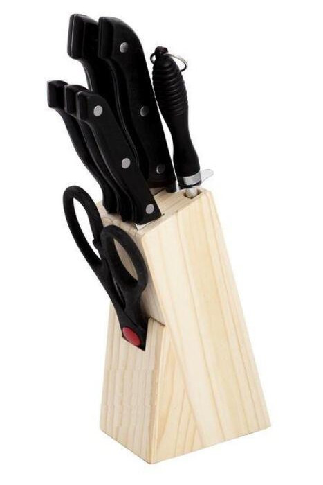 Набір ножів на дерев'яній підставці 8 шт. Empire M-3118 фото №1