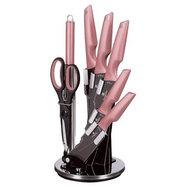 Набір ножів Berlinger Haus Metallic Line I-Rose Collection BH-2585 8 предметів рожевий фото №1