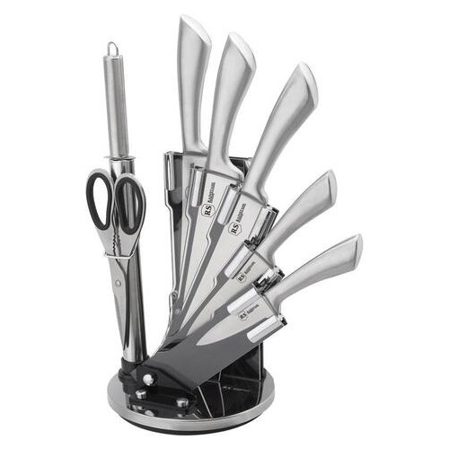 Набір ножів з нержавіючої сталі на підставці Rainstahl RSKN-8000-08 8 ін. фото №1