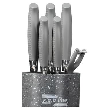 
Набір ножів на підставці Zepline ZP-046 Сірий (43271-ZP-046_555) фото №3