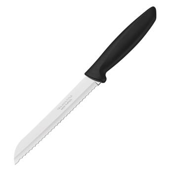 Ніж Tramontina PLENUS black ніж д/хліба 178мм -12 шт (23422/007) фото №1