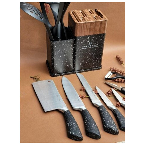 Набір ножів Edenberg EB-11098-Black 12 предметів чорний фото №3