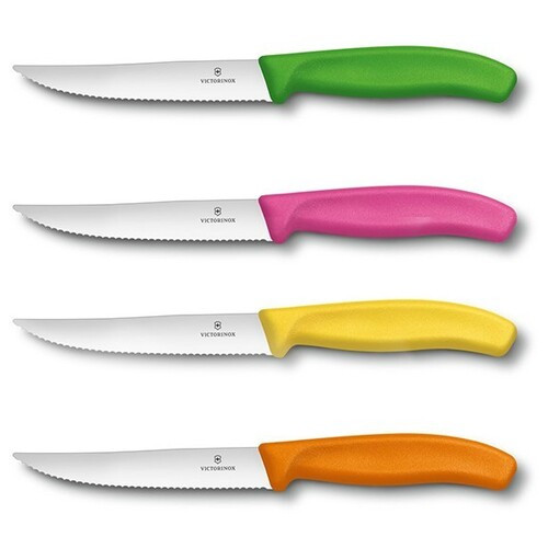 Набір кухонних ножів Victorinox Swiss Classic Cutlery Block Steak Pizza 5 предметів Різнокольорові (6.7126.4) фото №2