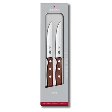 Набір ножів Victorinox Wood Steak Set 2шт Serrate (5.1230.12G) фото №1
