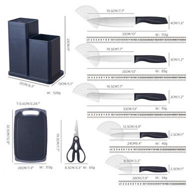 Набор ножей Zepline ZP0102 черный (43272ZP0102_1320) фото №10