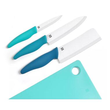 Набір ножів з обробною дошкою Huo Hou Ceramic Knife Cutting Board Set 4in1 фото №1