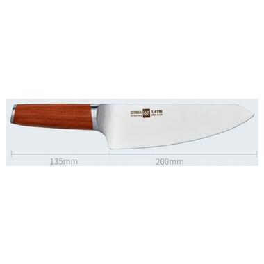 Набір ножів із підставкою HuoHou з 6 предметів (HU0158)  фото №3