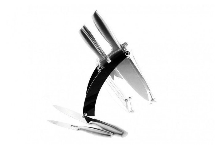 Набір ножів на підставці Vinzer Razor VZ-50112 9 предметів фото №3