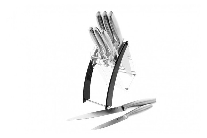Набір ножів на підставці Vinzer Razor VZ-50112 9 предметів фото №2