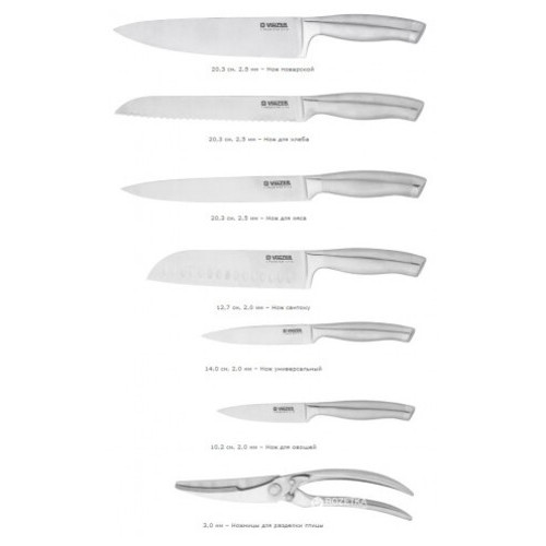 Набір ножів Vinzer Elegance VZ-50115 8 предметів фото №5