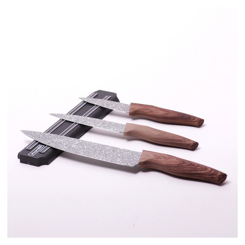Набір кухонних ножів Kamille 5148 на магнітній смужці 4 предмети фото №2