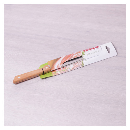 Нож Kamille для костей из нержавеющей стали с деревянной ручкой  фото №4