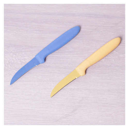 Нож Kamille для чистки из стали с покрытием non-stick и пластиковой ручкой  фото №1
