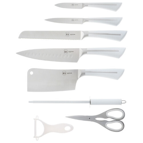 Набор ножей Rainstahl RS-KN-8003-09 9 предметов белый фото №2