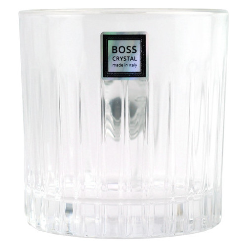 Сіт кришталевих склянок Boss Crystal БОКАЛИ ГАРМОНІЯ, 6 келихів, срібло фото №5