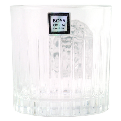 Сіт кришталевих склянок Boss Crystal БОКАЛИ ДИРЕКТОРСЬКІ, 6 келихів, срібло фото №4