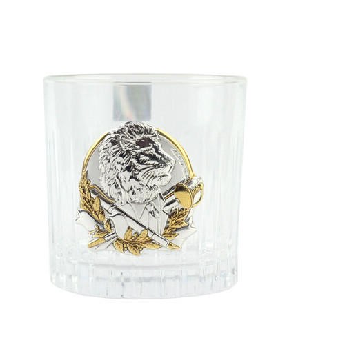 Сіт кришталевих склянок Boss Crystal БОКАЛИ ЛІДЕР, 6 келихів, срібло фото №5