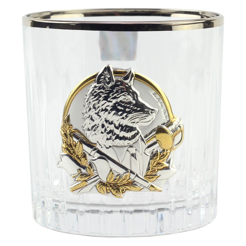 Сіт кришталевих склянок Boss Crystal БОКАЛИ ЛІДЕР ПЛАТИНУМ, 6 келихів, платина, срібло, золото фото №8